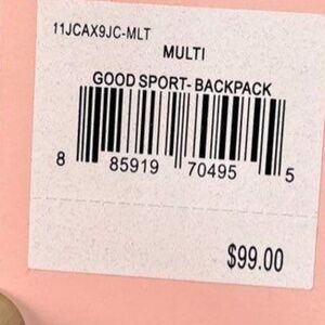 Juicy Couture Women's Good Sport Logo Backpack New With Tags $99